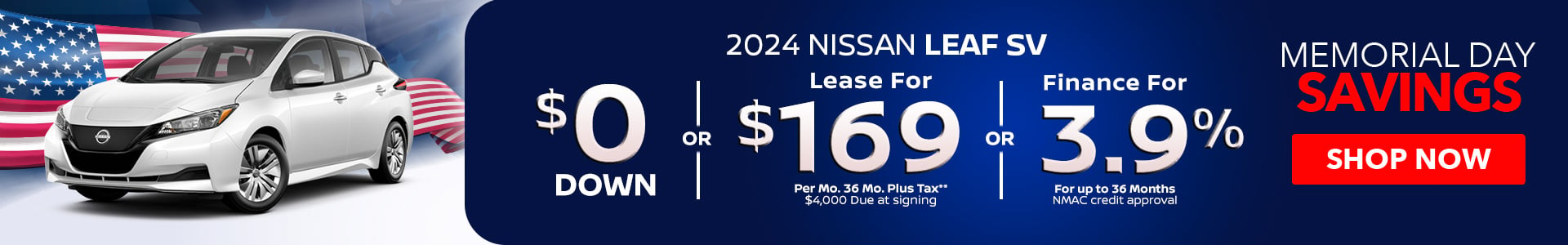 2024 Nissan Leaf - Lease for $169