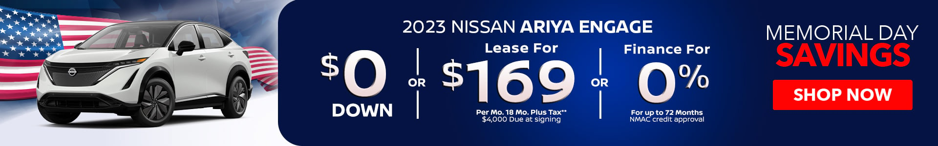 2023 Nissan ARIYA - Lease for $169