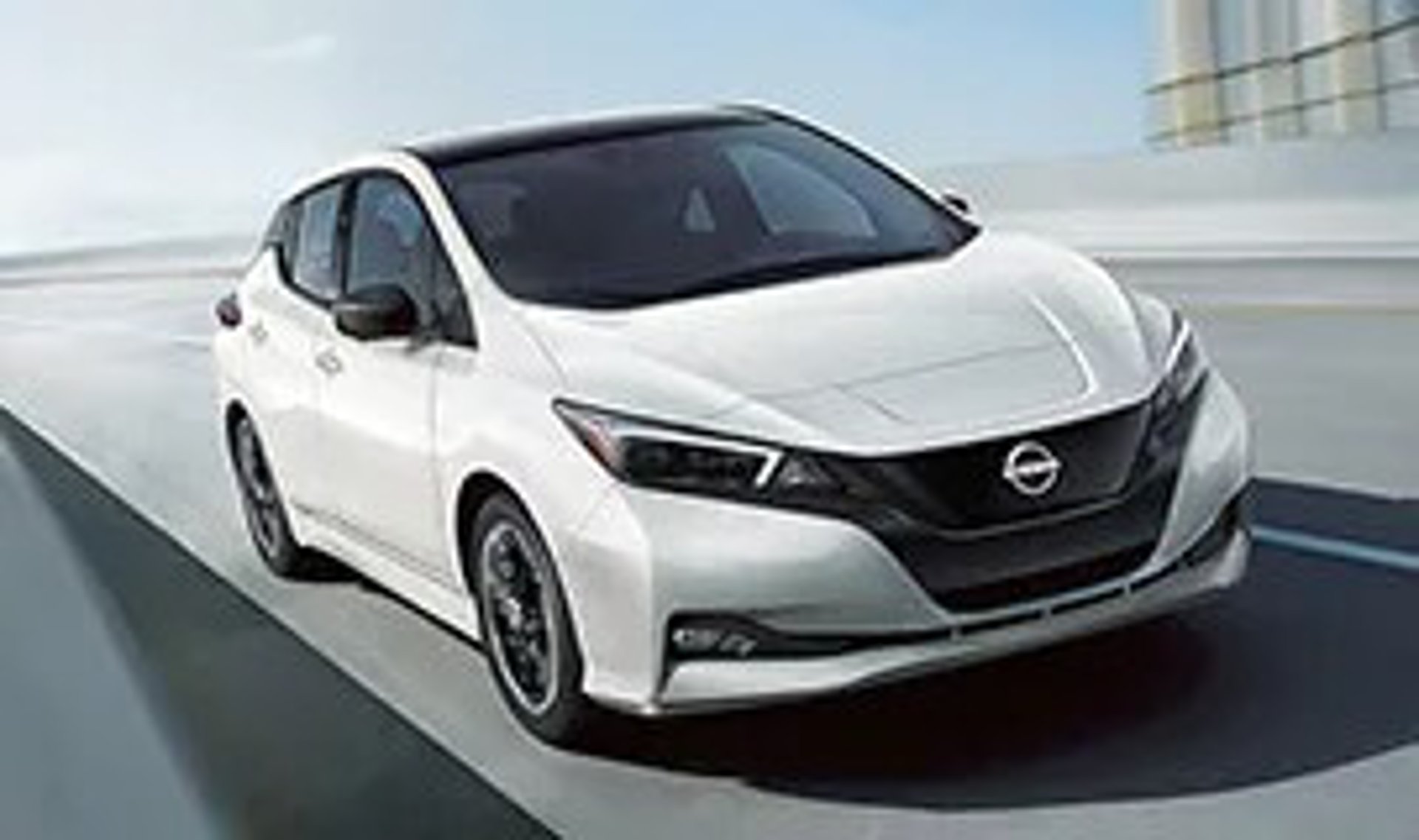 2023-nissan-leaf-in-white-on-a-h